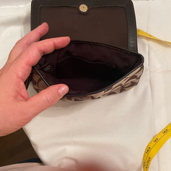 Coach Tan and Brown Wristlet - Picture 5 of 13